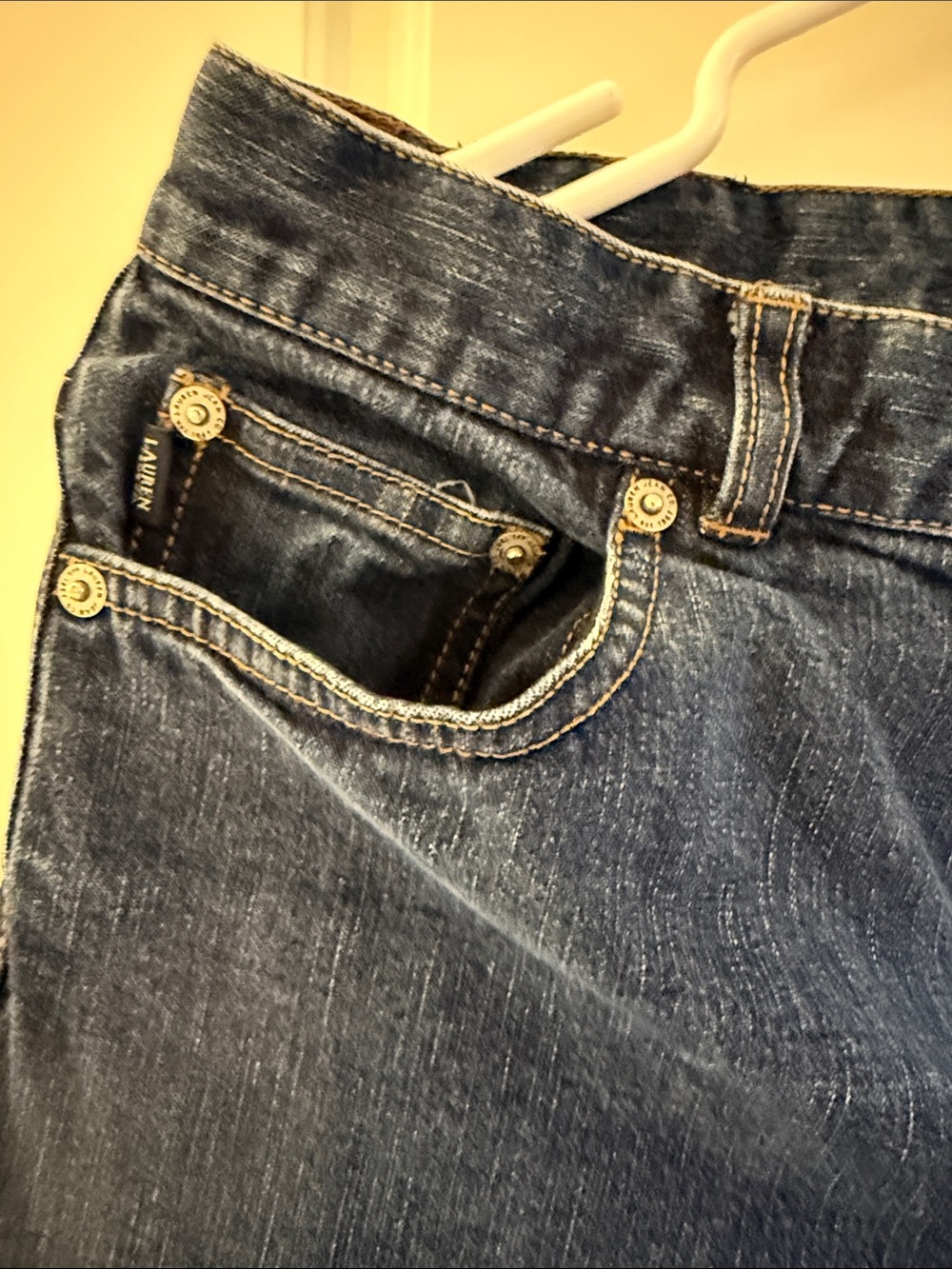 Ralph Lauren Dark Blue High-Rise Jeans - Picture 3 of 5